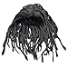 IMOSA Premade Synthetic Cosplay Reggae Dreadlocks Wig African American Wigs (Black wig)