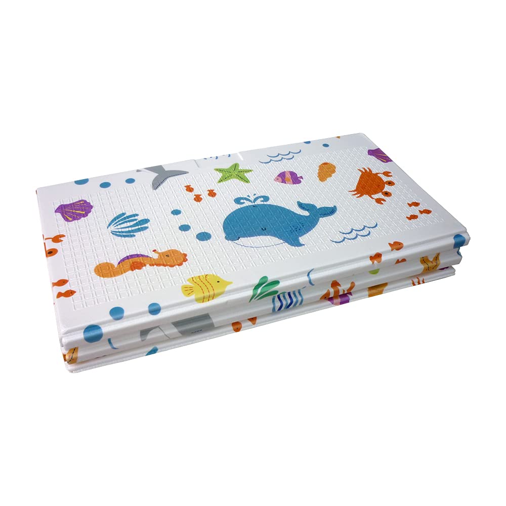 Tappeti Gioco Bambini 200x150x1cm,Tappeto per Bambini Pieghevole Tappetino Schiuma Pavimento Antiscivolo su Entrambi i Lati Portatile Impermeabile