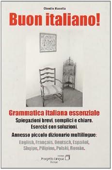 Paperback Buon italiano. Grammatica italiana essenziale con piccolo dizionario multilingue [Italian] Book