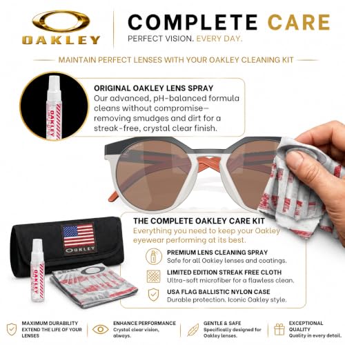 Image of Oakley HSTN OO9242 Round Shape Sunglasses With Official Eyewear Kit | Men's Sunglasses