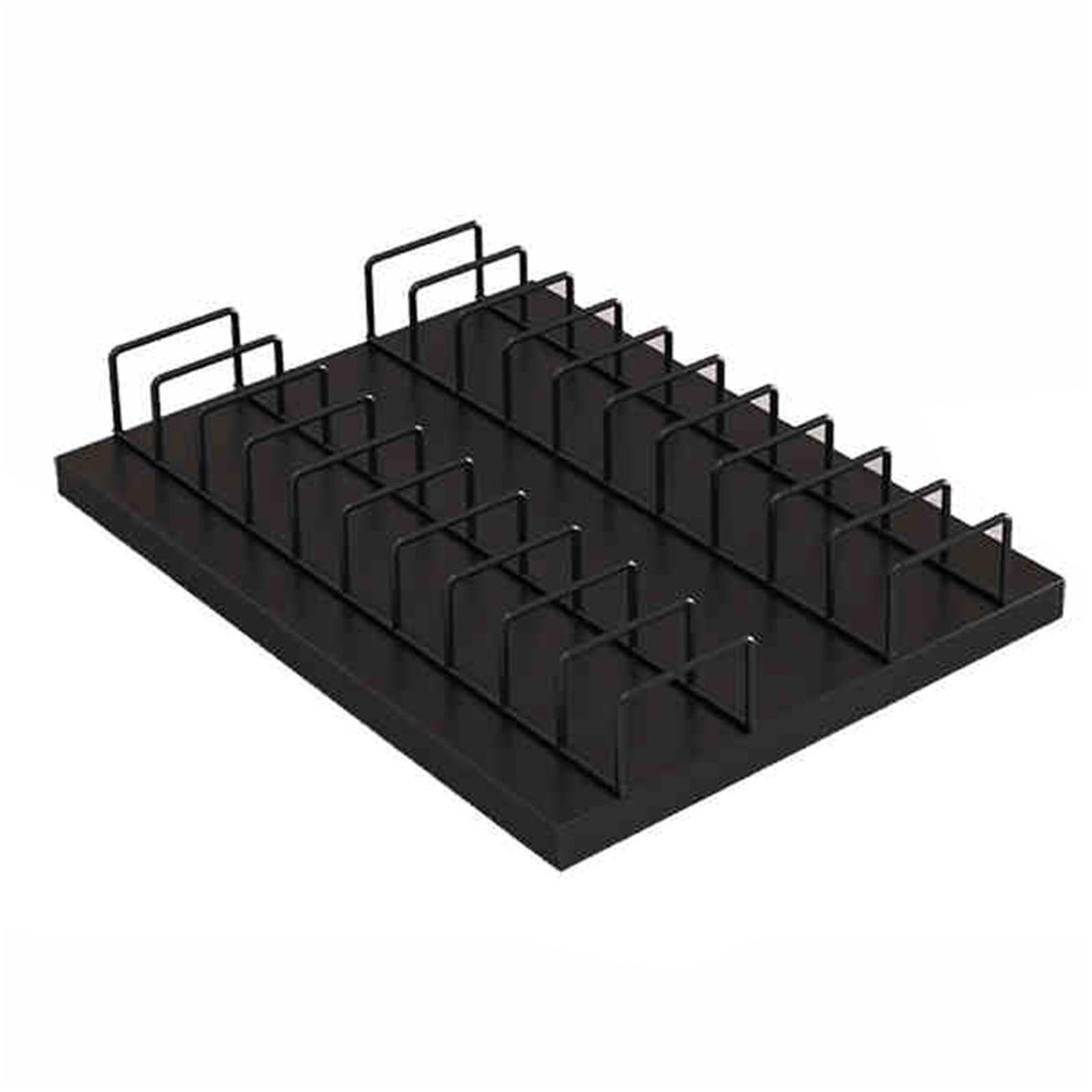 XTGDIEM Tile Sample Display Stand Metal Door Rack Holds 20 Ceramic Floor Samples For Craft Displays(Black)