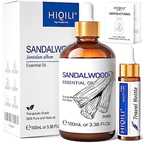HIQILI Aceites Esenciales De Sándalo 100ML, Aroma Duradero Para...