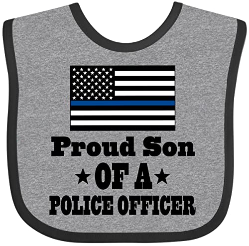 inktastic Police Officer Proud Son Law Enforcement Baby Bib