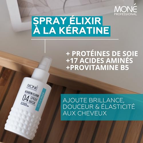 Crème cheveux pointes sèches MONÉ PROFESSIONAL Rose + Blanc