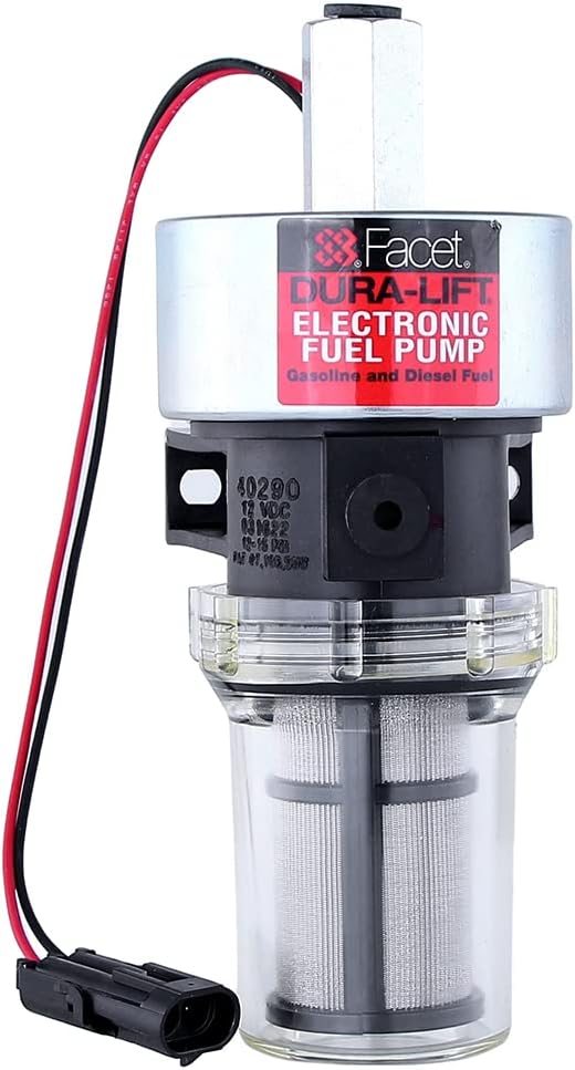 Facet 40237N, Facet DuraLift 24v Fuel Pump, 1/8 NPT, 911 psi, 120" lift Automotive
