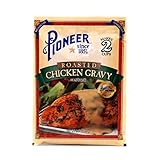 Roasted Chicken Gravy Mix by Pioneer, 12-1.67 Oz Packets, Makes 2 Cups Prepared Gravy per Pack, 12pk Bundled with a JFS Recipe Card