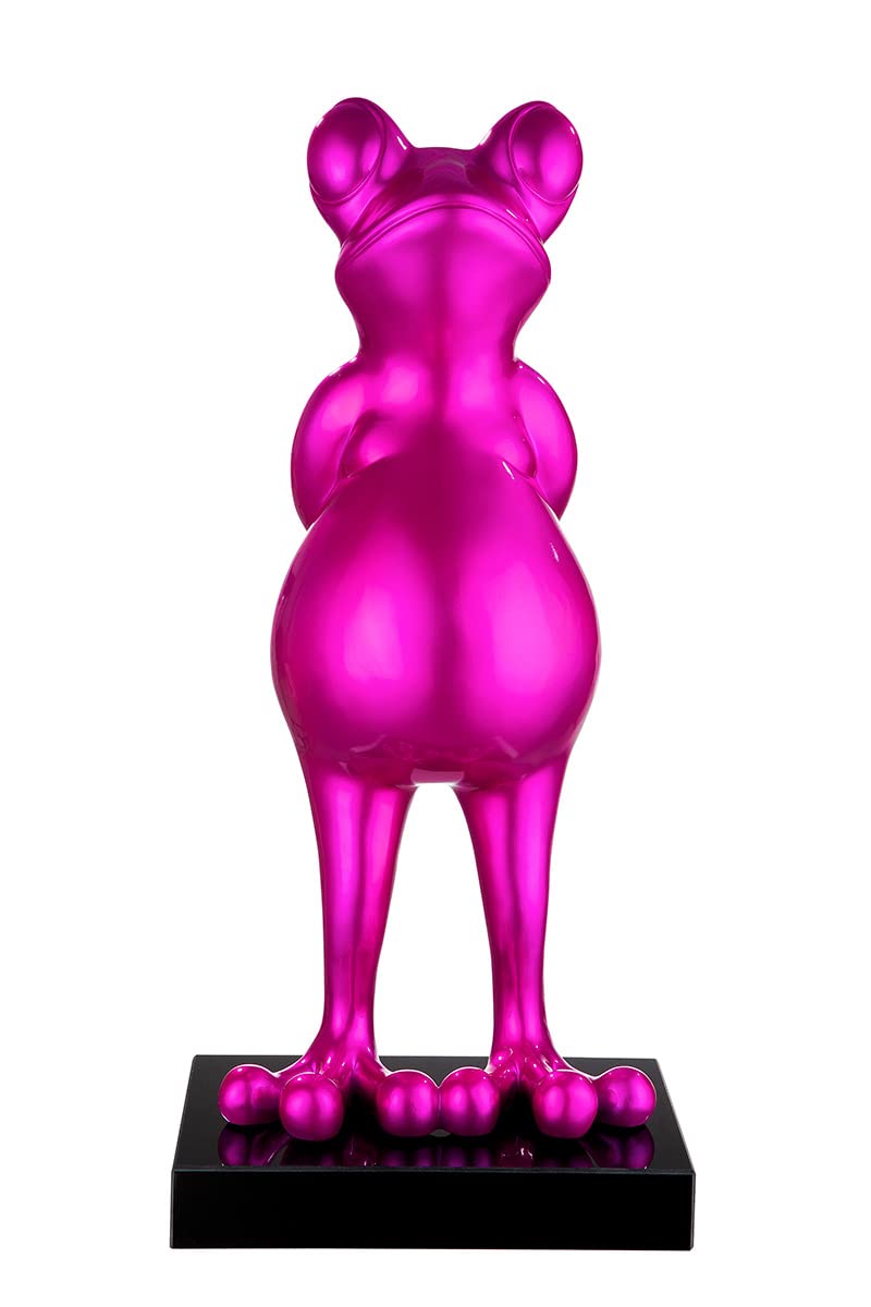 Casablanca Design Scultura Frog in resina, colore: Rosa