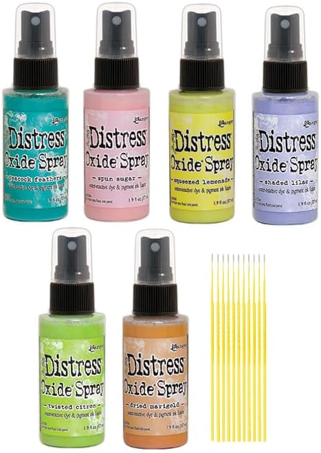 Purple Turtle Products Tim Holtz Distress Oxide Spray Bundle (6 Bottle Set)