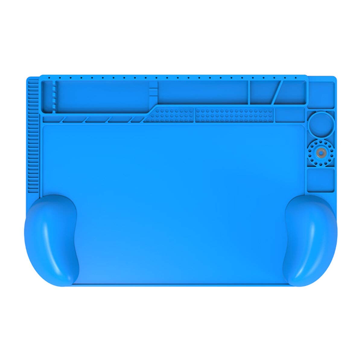 Catchex Heat Resistant 3D ESD Mat - Soft Silicone Insulation Work Pad for Hot Air Gun, BGA, Soldering with Wrist Guard (Blue, 45 x 30 cm) (B08T6DS9VN) Amazon Price History, Amazon Price Tracker