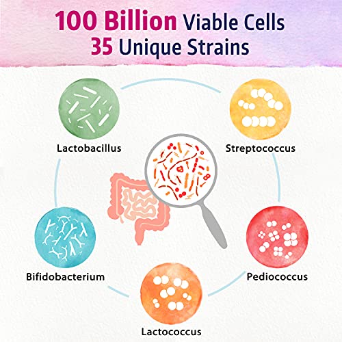 Bonawell Probiotics For Women 100B, With Organic Prebiotic, Cranberry For Feminine Health, Digestion & Immunity, Shelf-Stable, Delayed-Release, 30 Veggie Caps #TOP4