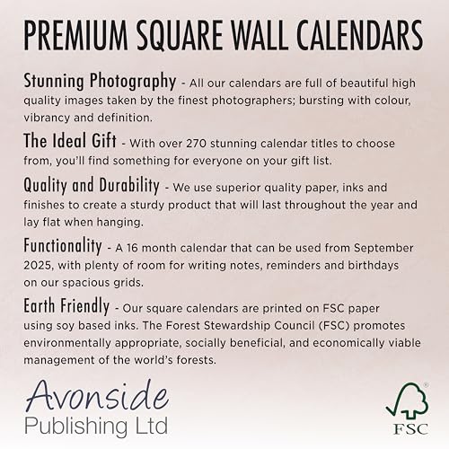 Golden Retriever Puppies Calendar 2026 Square Dog Puppy Breed Wall Calendar - 16 Month