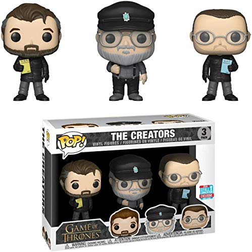 Funko Pop! Televisión: Juego De Tronos – Los Creadores (3 Unidades) 2018 Convenio De Caída Compartido Exclusivo