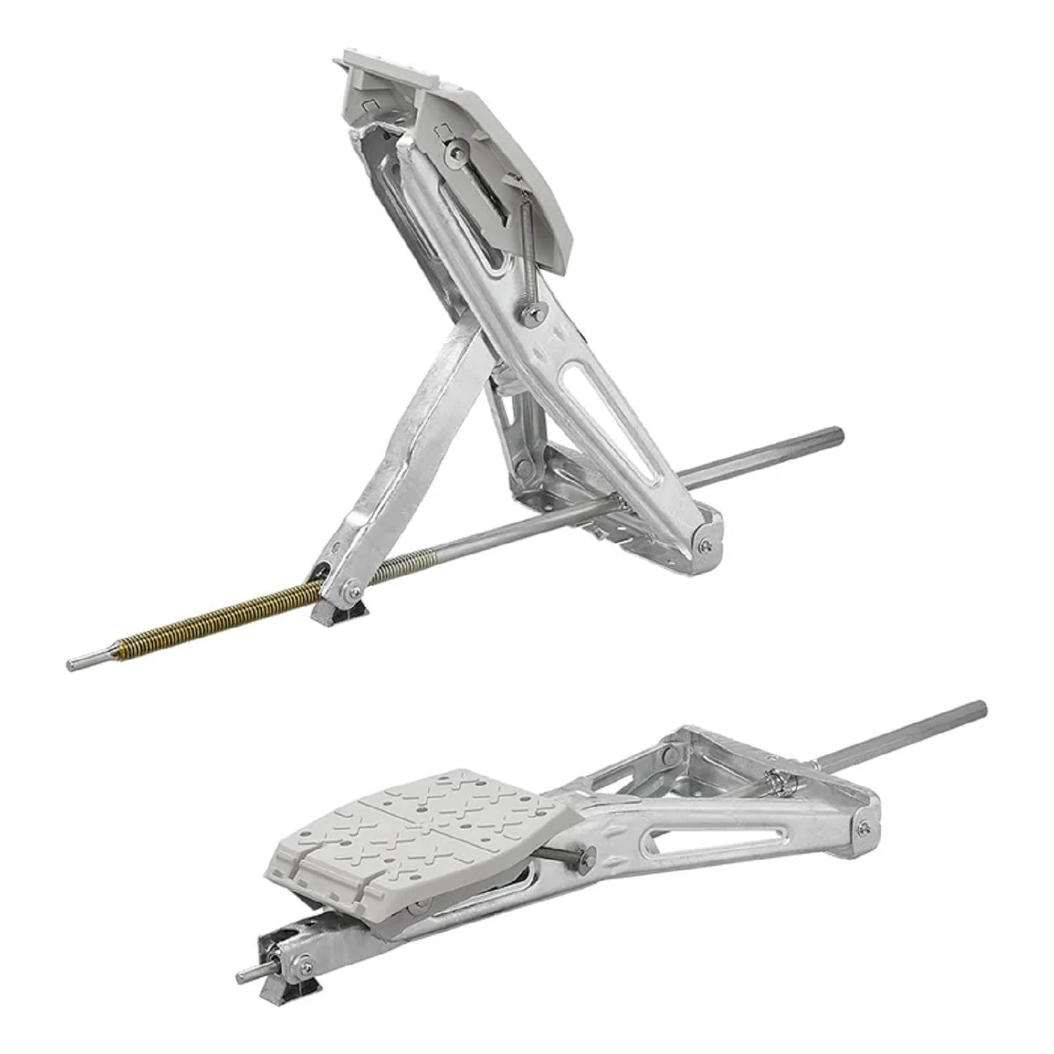 ProPlus 1 soporte para caravana 605 x 280 mm, altura 470 mm, 1000 kg, soporte de manivela + placa de apoyo para remolque