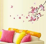 Beautiful Oriental Cherry in Full Blossom,FashionBoutique classic HOME Decal Quote,prettify your life!