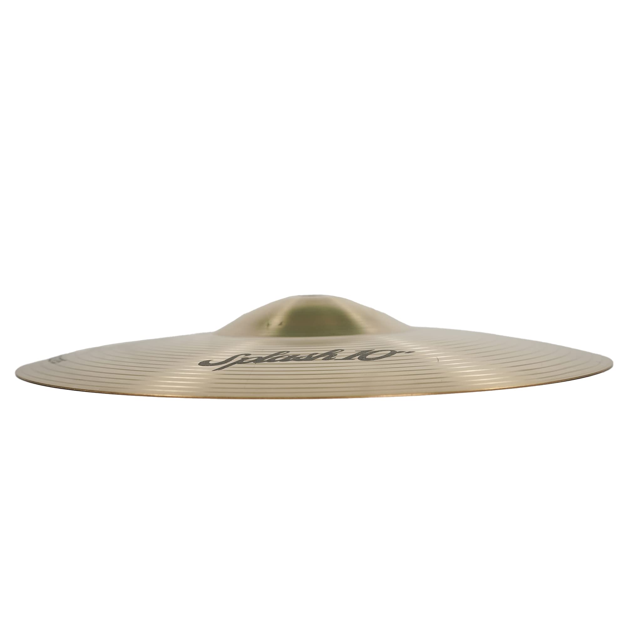 Cymbals HCS Plano Splash 10 pulgadas (25,4 cm) para batería – Acabado tradicional de aleación