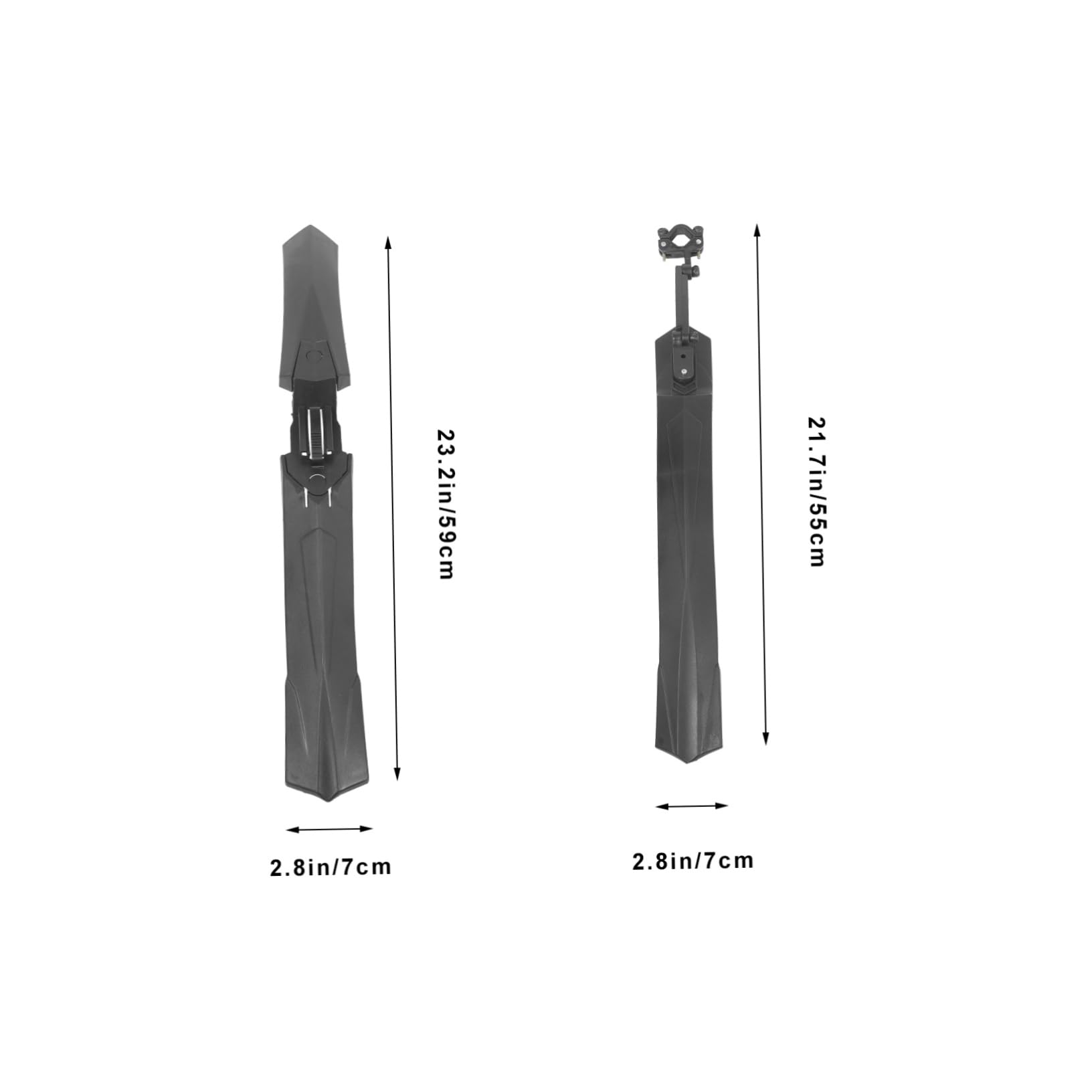 BESPORTBLE Garde-Boue Avant et arrière VTT Garde Boue vélo protecteurs Scooter décalcomanies de vélo de Montagne Garde-Boue Solide Garde-Boue Anti-éclaboussures Plastique Black