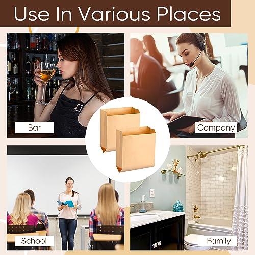 Image of Thenshop 50 Pcs Sanitary Napkin Disposal Bags Waxed Kraft for Bathroom | Feminine Hygiene Liner for Bathroom Dispensers, 7.5 X 10 Inch Waste Receptacle Liners, Business Restroom Personal Use