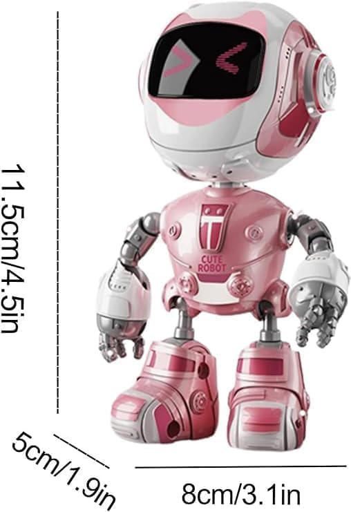 Image of Multicolor Alloy Robot Desk Ornament - Cute & Quirky Figurine for Office & Home | Interactive Tech Companion | Creative Gift for Robot & Sci-Fi Lovers