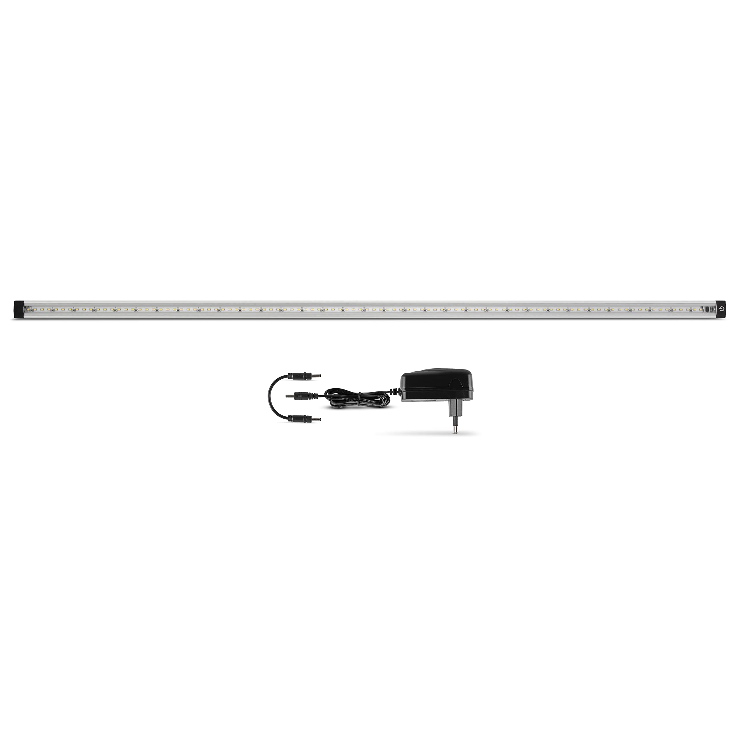 REV Unterbauleuchte TS - LED Schrankbeleuchtung mit Sensor, 30.000h, 10W, 1100lm, 1000 x 25 x 10 mm, silber