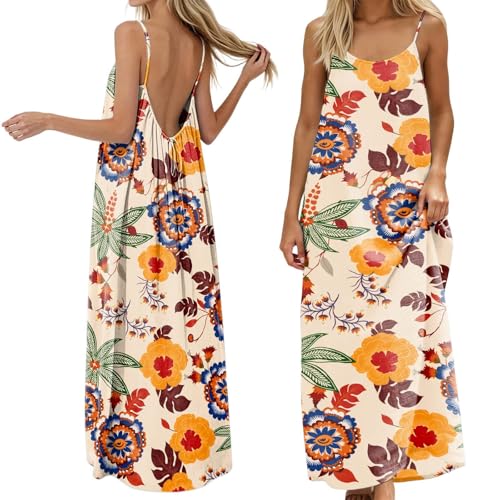 Robe d'été sans manches coupe ample et fluide pour femme style décontracté