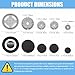 11PCS Gas Stove Burner Covers Cooker Hat Set, Comaptible for SA-BAF Gas Stoves, 1 Plus Large, 1 Large, 2 Middle, 1 Small, Lid Upgraded Gas Hob Burner Crown Flame Cap, Replacement Caps Stove Burner Hea