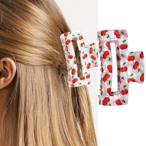 Pinza para cabello grande diseño frutas verano