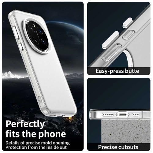 Image of for Honor Magic7 Pro 5G Case PC+TPU+PET Matte Anti-Drop Phone Back Cover - White