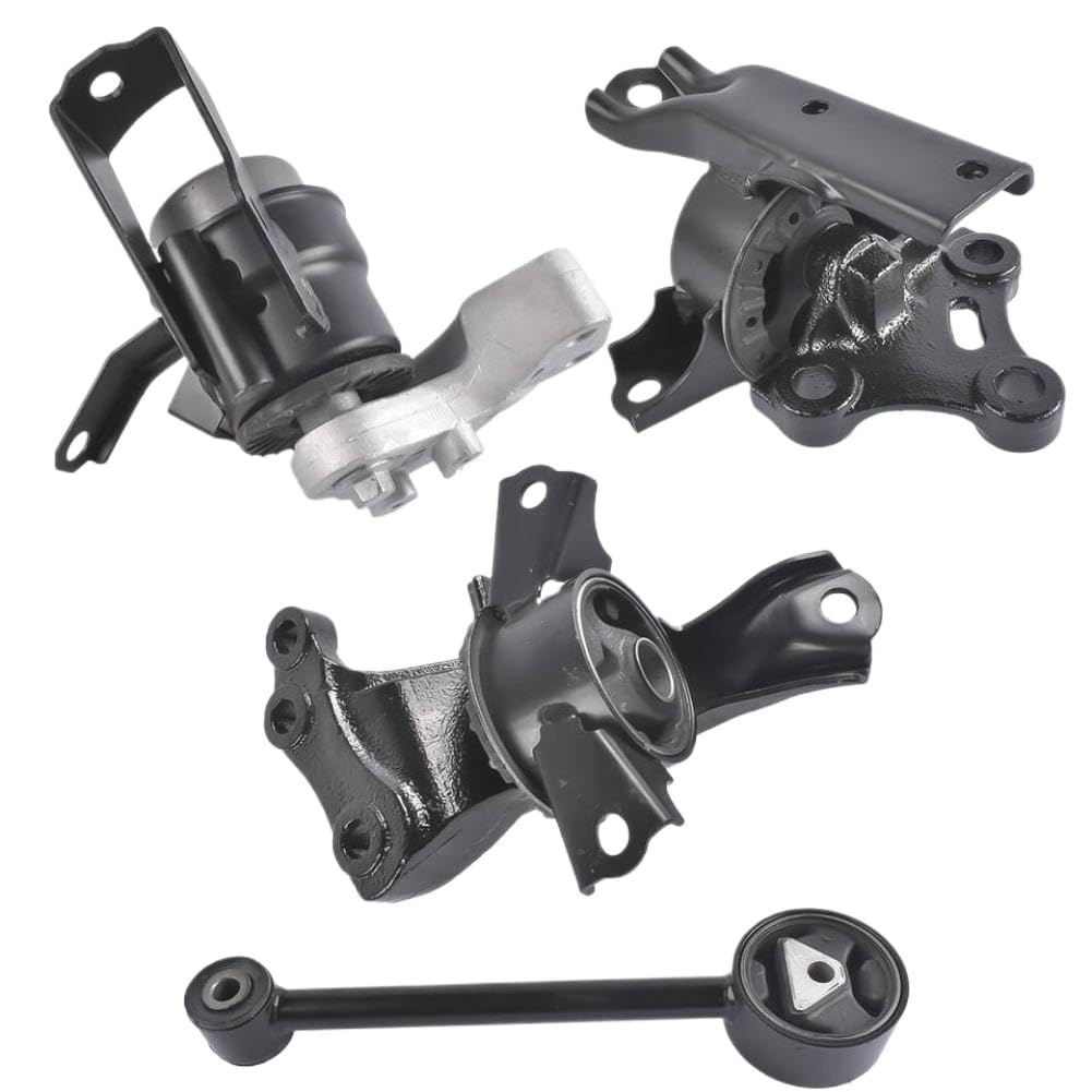 Qgzeayjje Onecolor Motor And Transmission Mounts Set Compatible With Mirage 2014 2022 1.2L Part Numbers 2910A317 2910A318 2910A106