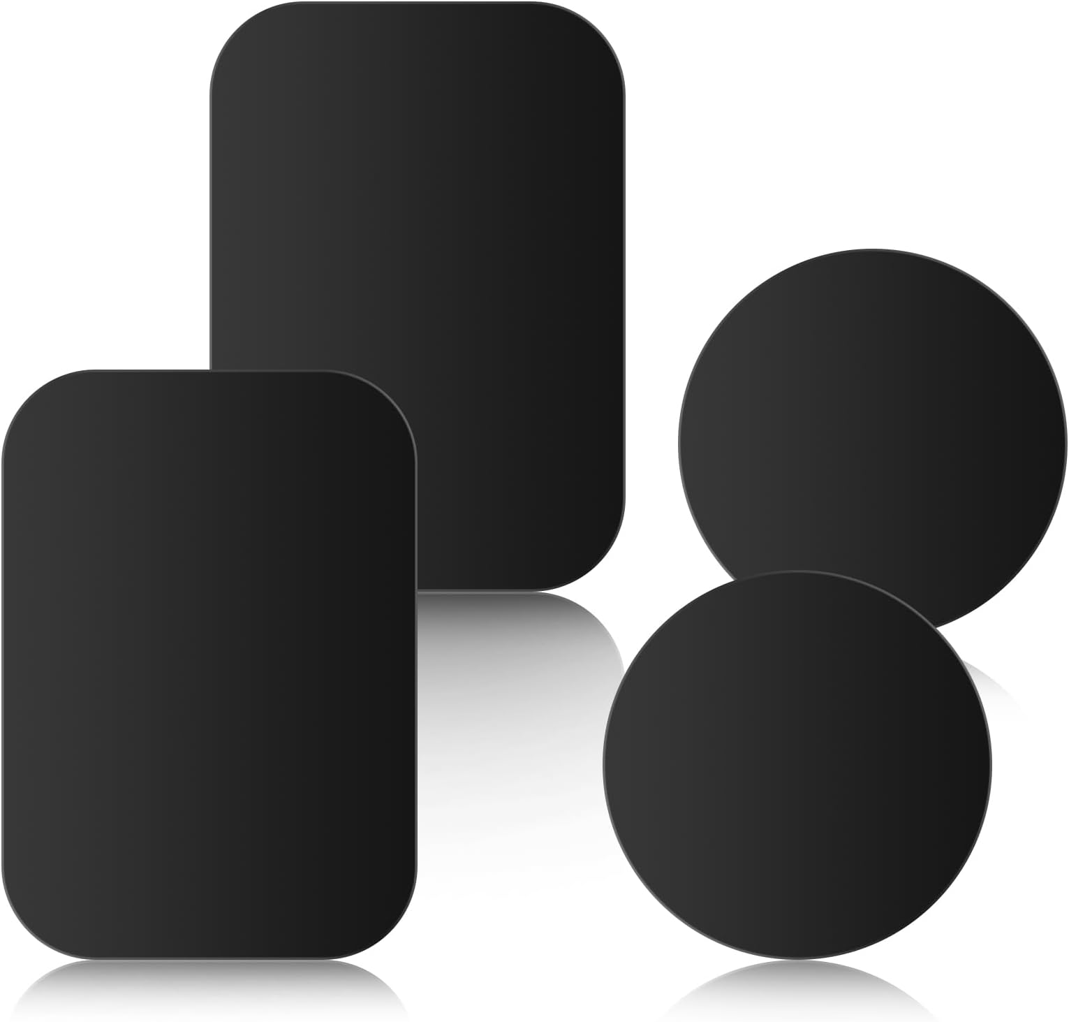 4 Pack Metal Plate For 2 Rectangle and 2 Round, Replacement