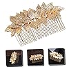DECORNIJIA Peigne Cheveux Doré Accessoire Coiffure Mariage Élégant et Durable et Demoiselles Parfait pour Fêtes et #2