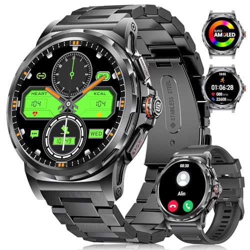 Military Smart Watch with AMOLED Display