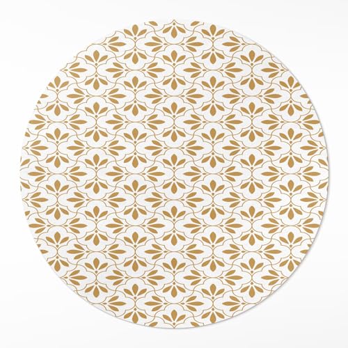 Tapis vinyle ø70 cm cuisine rond durable deco de sol résistant - 2