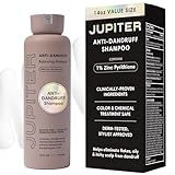 Jupiter Anti Dandruff Shampoo - Shampoo for Men & Women for Flaky, Itchy, Oily, & Dry Scalp - Nourishes Scalp and Reduces Breakage & Flakes - Color-Safe, Sulfate-Free, Paraben-Free