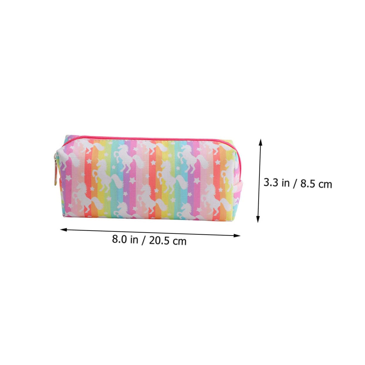 NUOBESTY 4 Piezas Bolsa de Almacenamiento de papelería Bolsas de Almacenamiento para Viajar Bolsas de Maquillaje de Viaje contenedor de lápices con patrón de Unicornio Estuche