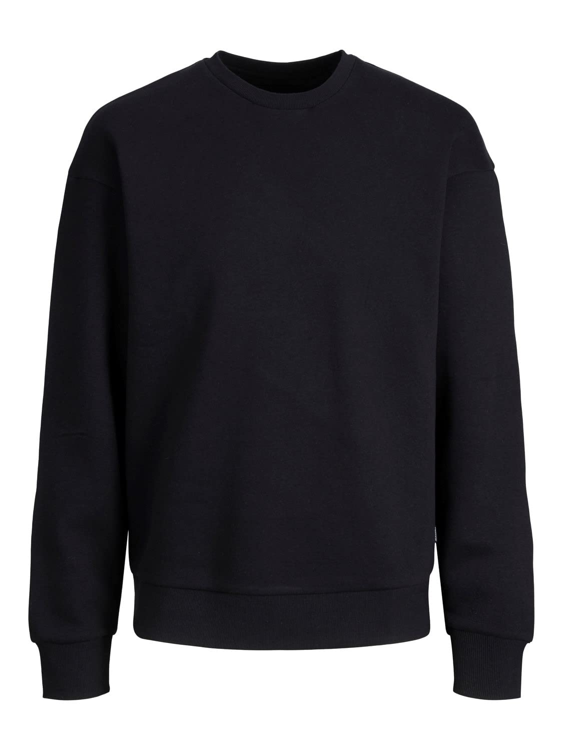 Jack & Jones Men's Black Jjestar Basic Crew Neck Sweatshirt, Uk Medium