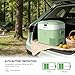 Megiu Car Fridge Portable 12 Volt Refrigerator 23 Quart (22 Liter) Freezer Compressor Cooler 12V/24V DC 110～240 V AC for Outdoor, Camping, Travel, Home Use -18℃~+15℃ (Green)