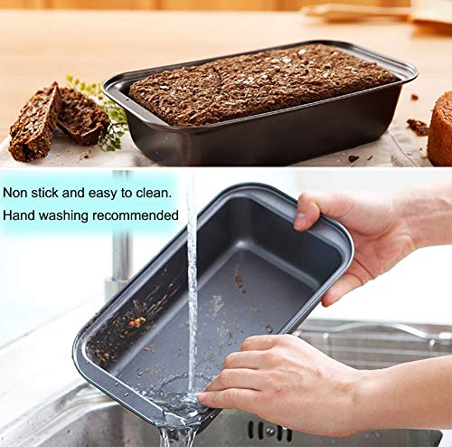 Loaf Pan Toast Mold Carbon Steel Bread Baking Pan Nonstick Cake Making Tray Small Loaf Pan Bake Food Serving Tool for Home Kitchen Bakeware, 9.8\"x5.1\" - Thumbnail 5