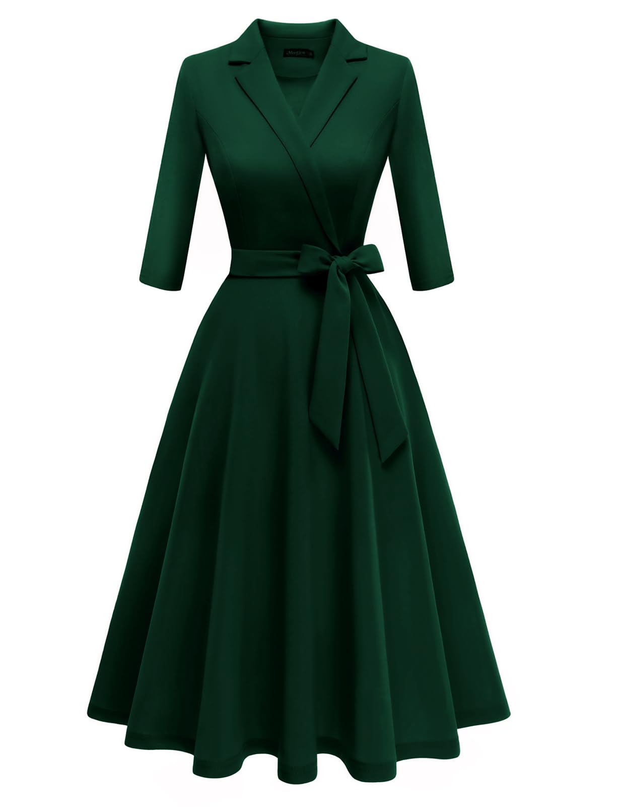 Women's Vintage Tea Dress Fall Fit and Flare 3/4 Sleeve Elegant Cocktail Party Formal Church Dresses 2026