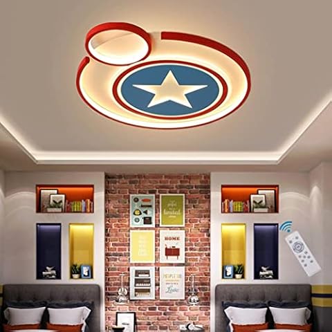WJLL LED Ceiling Lamp Children's Room Lights Dimmable Cover
