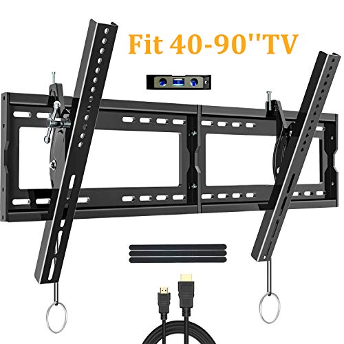 Tilting TV Wall Mount Bracket for Most 40-90 Inch Flat Panel Large Screen