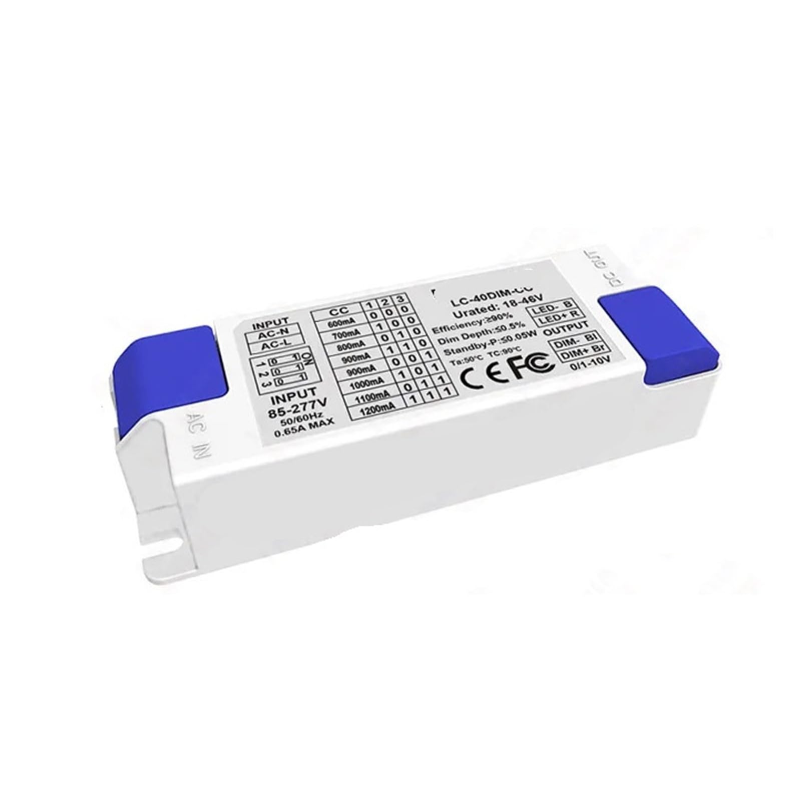 Alimentation LED dimmable 0-10V 800mA transformateur PC