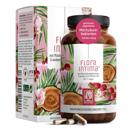 Kulturen Komplex für Frauen Intimflora * mit 100 Mrd. KbE/g - mit Milchsäurebakterien, Cranberry & B - 7 Lactobacillus Stämme Floraintima von NATURTREU®