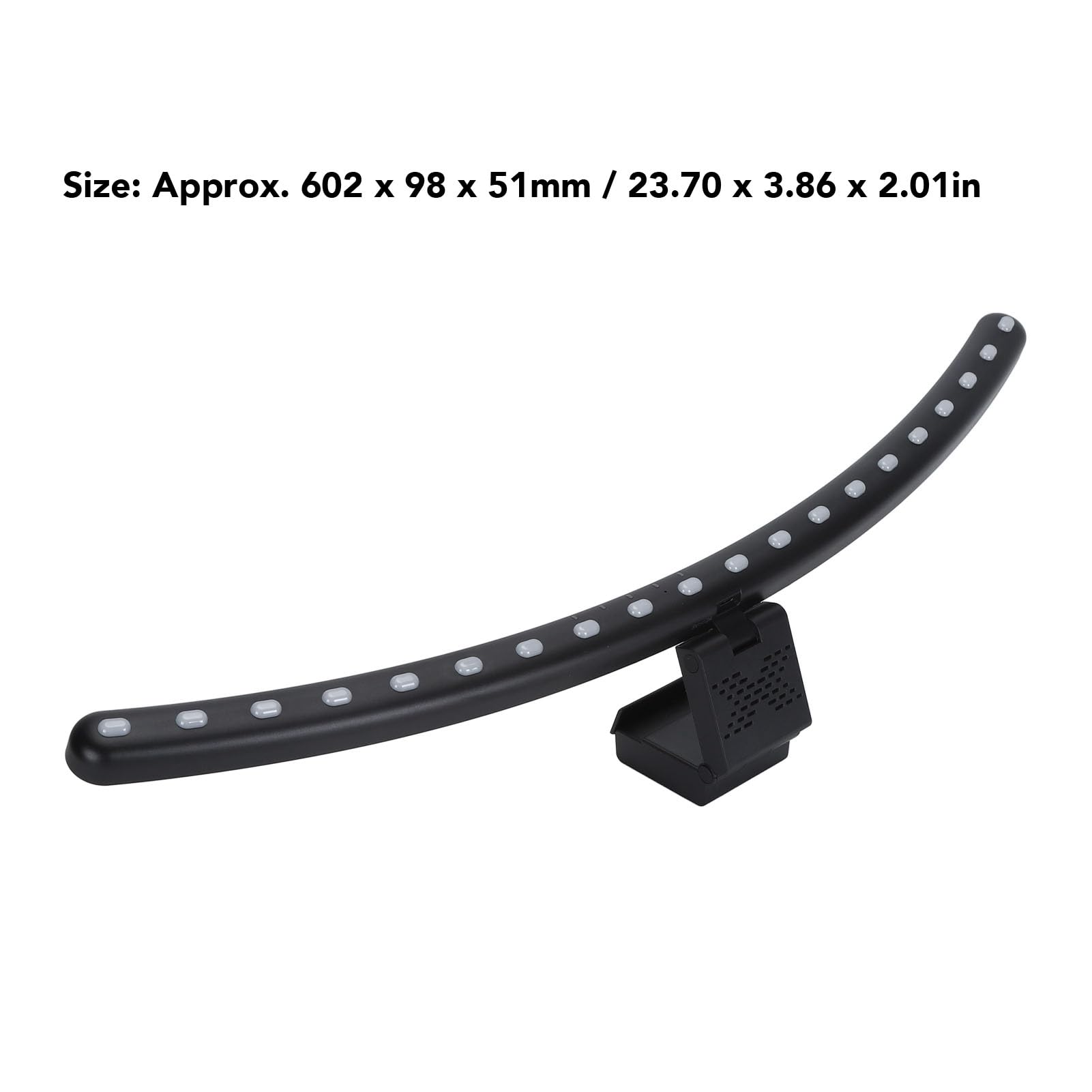SUNGOOYUE Barra Luminosa per Monitor a LED, Lampada da Scrivania Alimentata Tramite USB con Angolo Curvo e Regolabile, con 3 Temperature di Colore e Regolazione Continua, per la Lettura