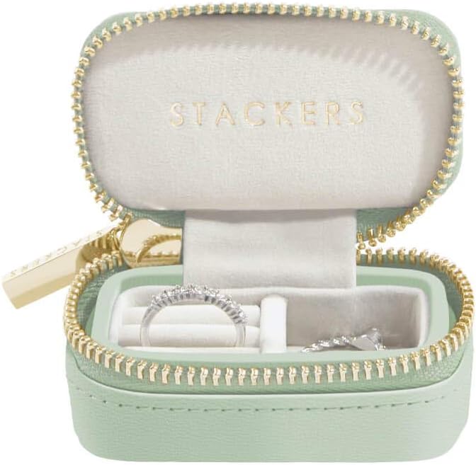 Stackers Sage Green Petite Travel Jewellery Box BigaMart