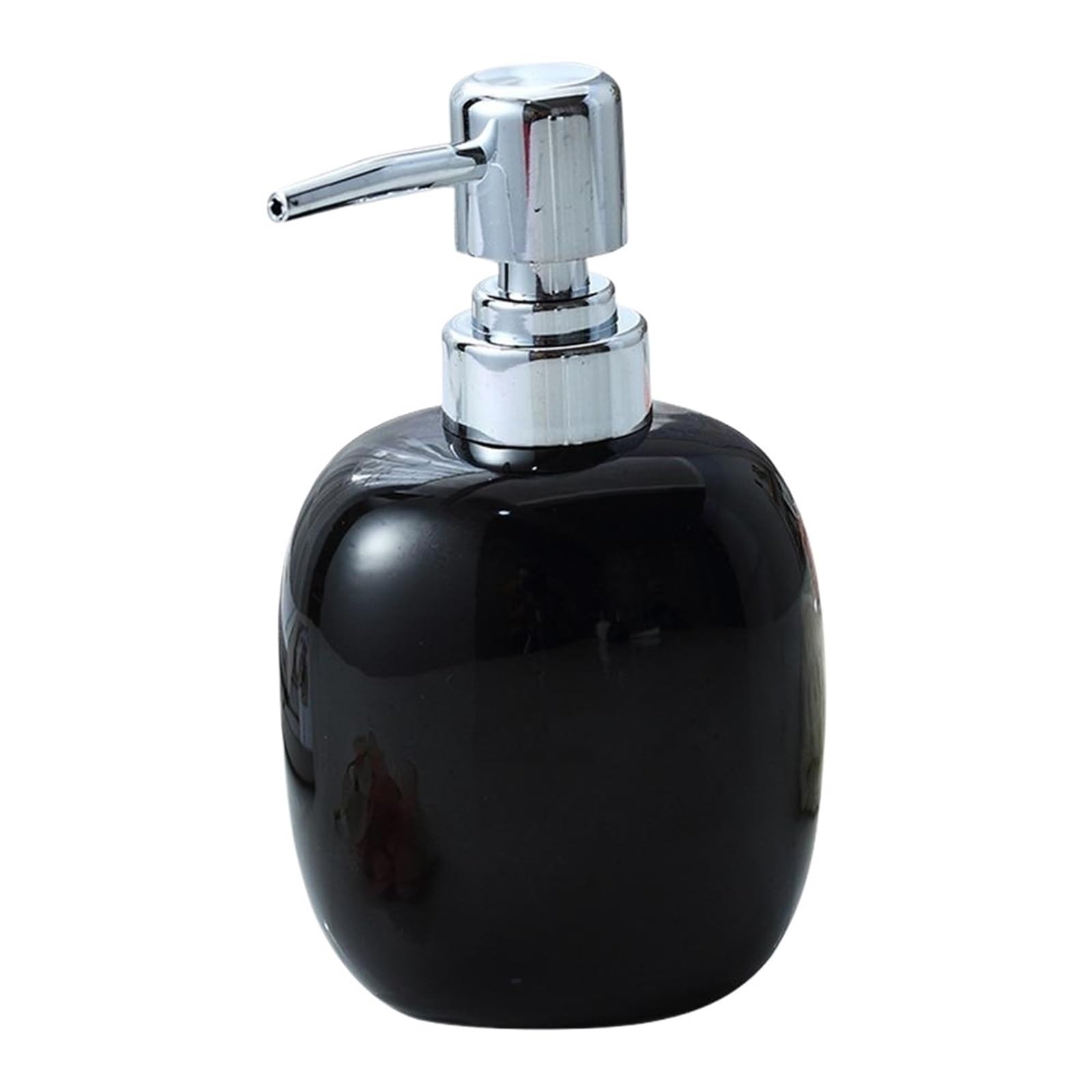 Ceramic Soap Dispenser Ceramic Soap Dispenser Bottle Liquid With Pump Container For Bathroom Kitchen(Black)