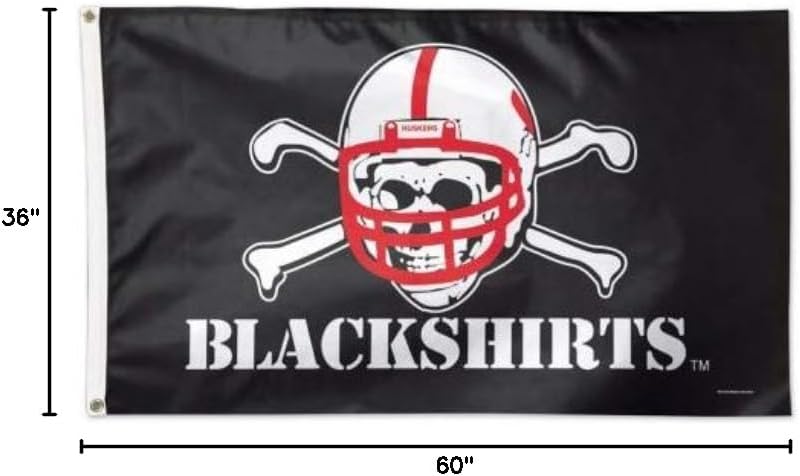 Wincraft NCAA University of Nebraska 02241115 Deluxe Flag, 3' x 5'