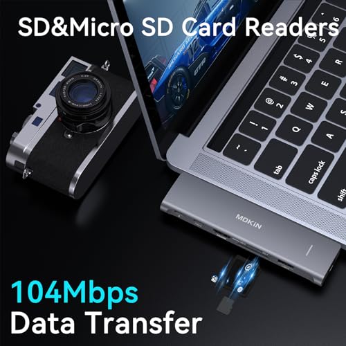 Image of USB C Adapter for MacBook Pro 2023 2022 2021, MacBook Pro USB Adapter, 7 in 2 Accessories for Pro /Air M1M2M3, Mac Dongle with 4K HDMI, 2 USB 3.0, TF /SD, USB-C 100W and Thunderbolt3 | USB C Adapter, USB C Hub Multiport for MacBook Air /Pro, USB 3.0, SD /microSD Card Reader, 100W PD Fast Charging