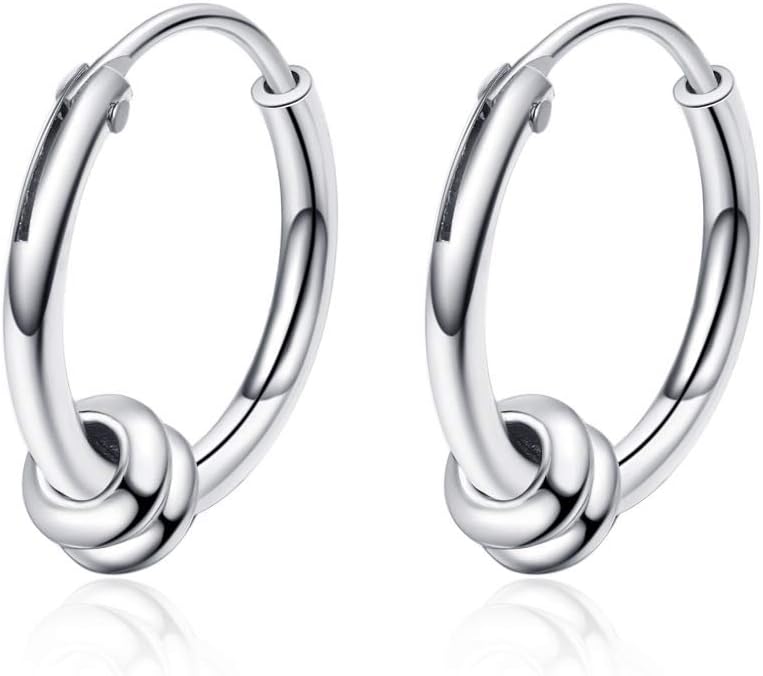 2 Pairs Simple Punk Black Silver Geometric Ball Circle Round Thorns Stud Earrings Safety Spur Hoop earring for Mens Womens Hip Hop Jewelry - Image 3