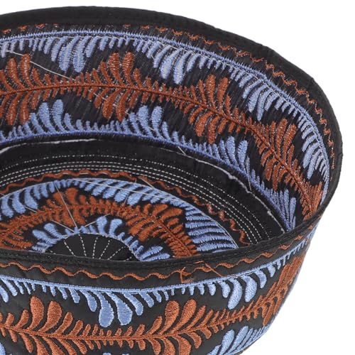 Didiseaon Muslim Hat: Breathable Muslim Kids Hat with Embroidered Islamic Prayer Cap for Boys Traditional Worship Headwear for Eid Mosque and Daily Use Multi3