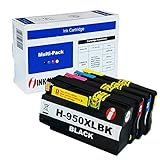 INK4WORK 4 Pack Compatible Ink Replacement for HP 950XL 951XL Ink Cartridge for use with OfficeJet 251dw, 276dw, 8100, 8600, 8610, 8615, 8620, 8625, 8630 Printer